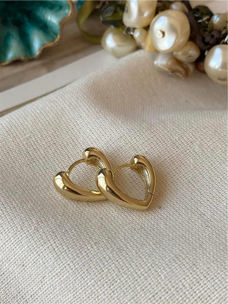 VIP 14K Kalp Küpe