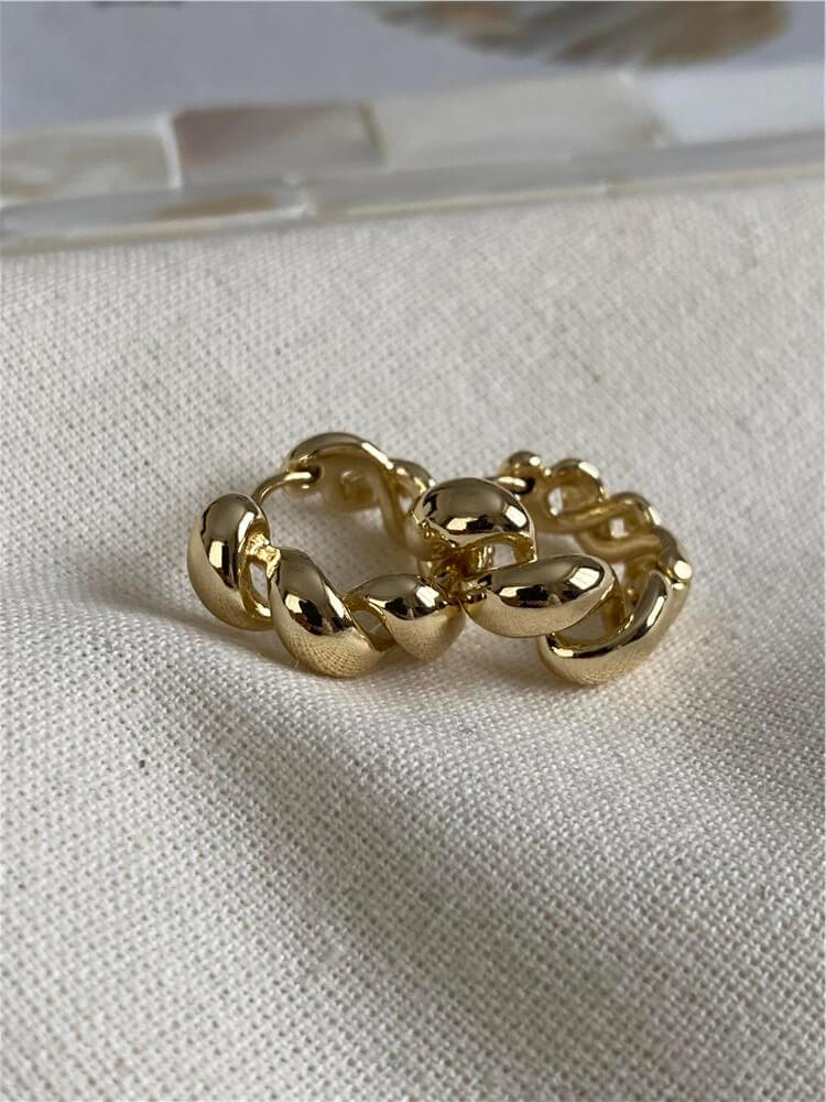VIP 14K Mini Sarmal Küpe