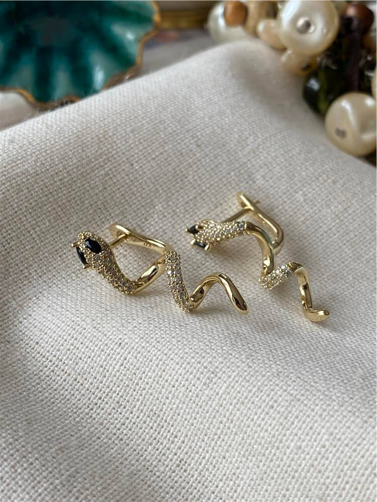 VIP 14K Yılan Küpe