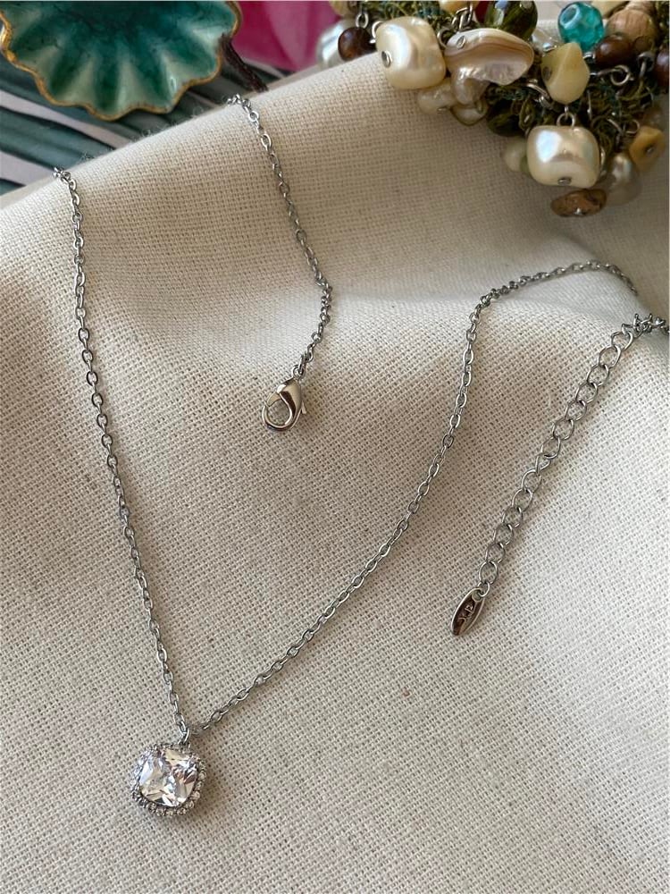 VIP Silver Tektaş Kolye 