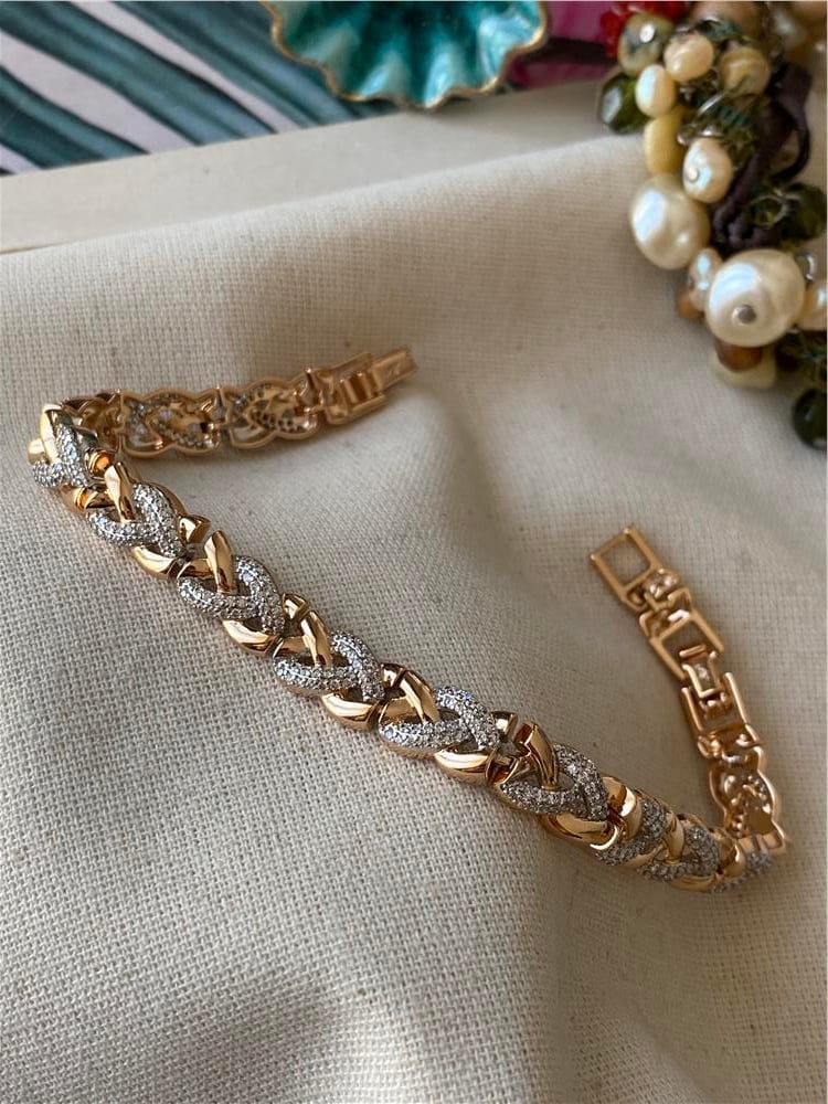 VIP Taşlı Örgü Bileklik