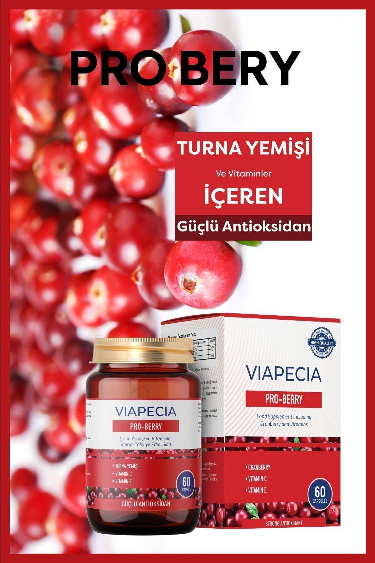 Viapecia Pro-Berry 60 Kapsül - Kaşıntı, İdrar Yolu Enfeksiyonları ve Turna Yemişi Ekstresi ile Destek
