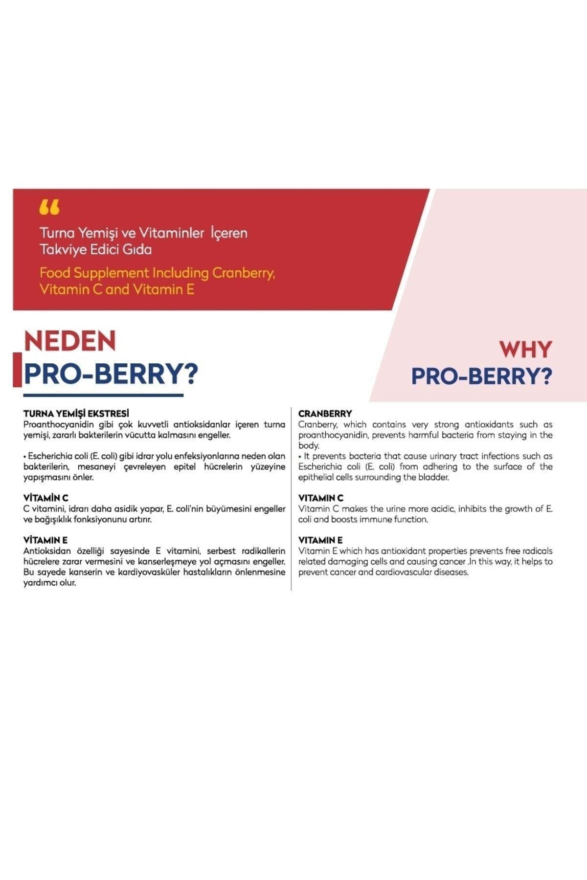 Viapecia Pro-Berry 60 Kapsül - Kaşıntı, İdrar Yolu Enfeksiyonları ve Turna Yemişi Ekstresi ile Destek
