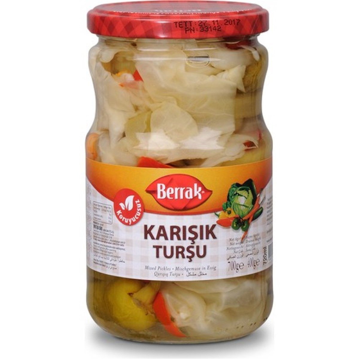 BERRAK KARISIK TURSU 720 ML CAM