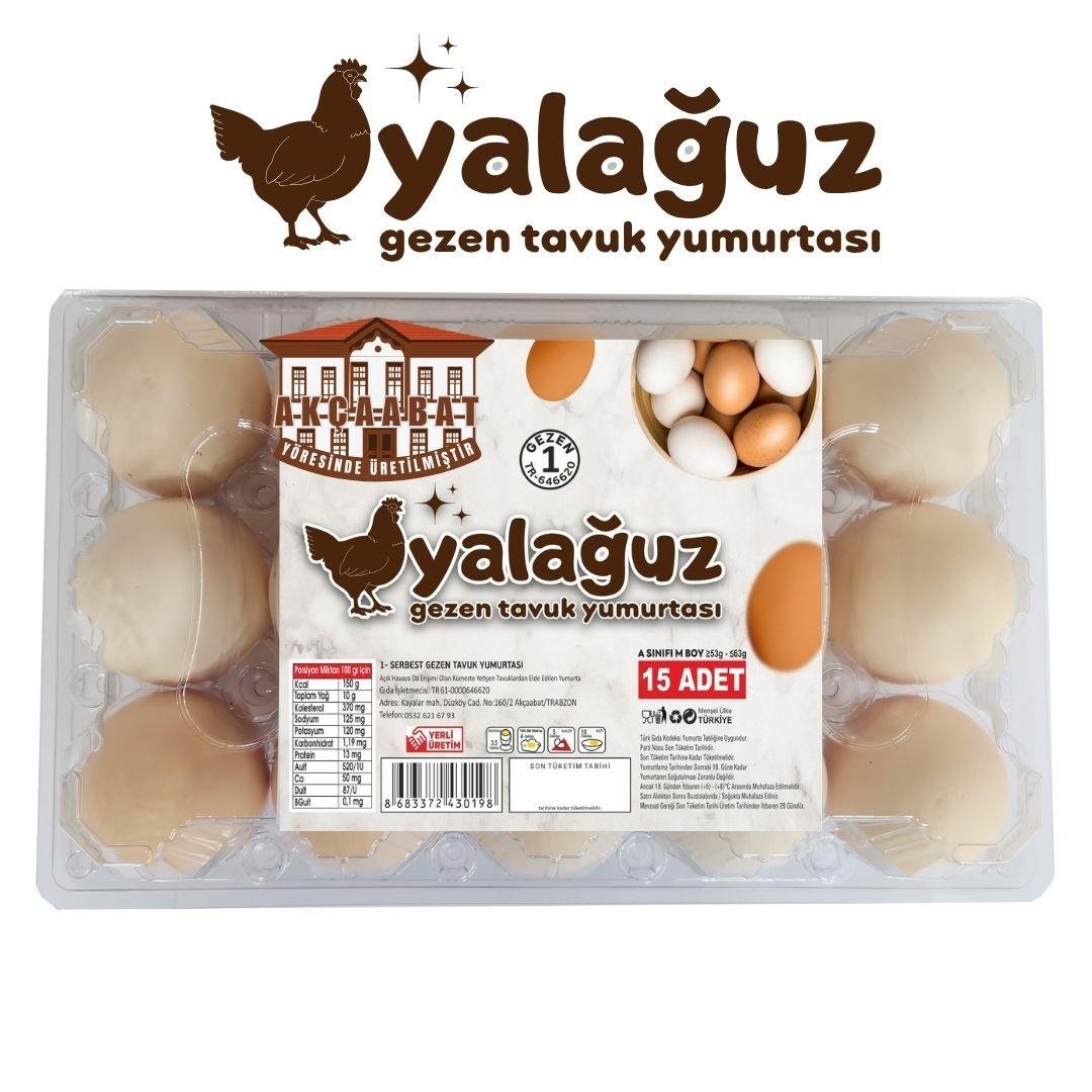YALAGUZ 15 Lİ GEZEN TAVUK YUMURTASI