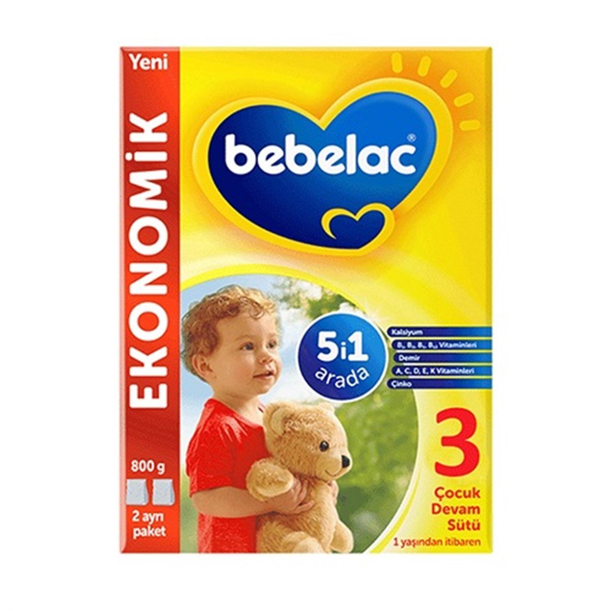 Bebelac Mama 3 Numara 800g Devam Sütü Mama