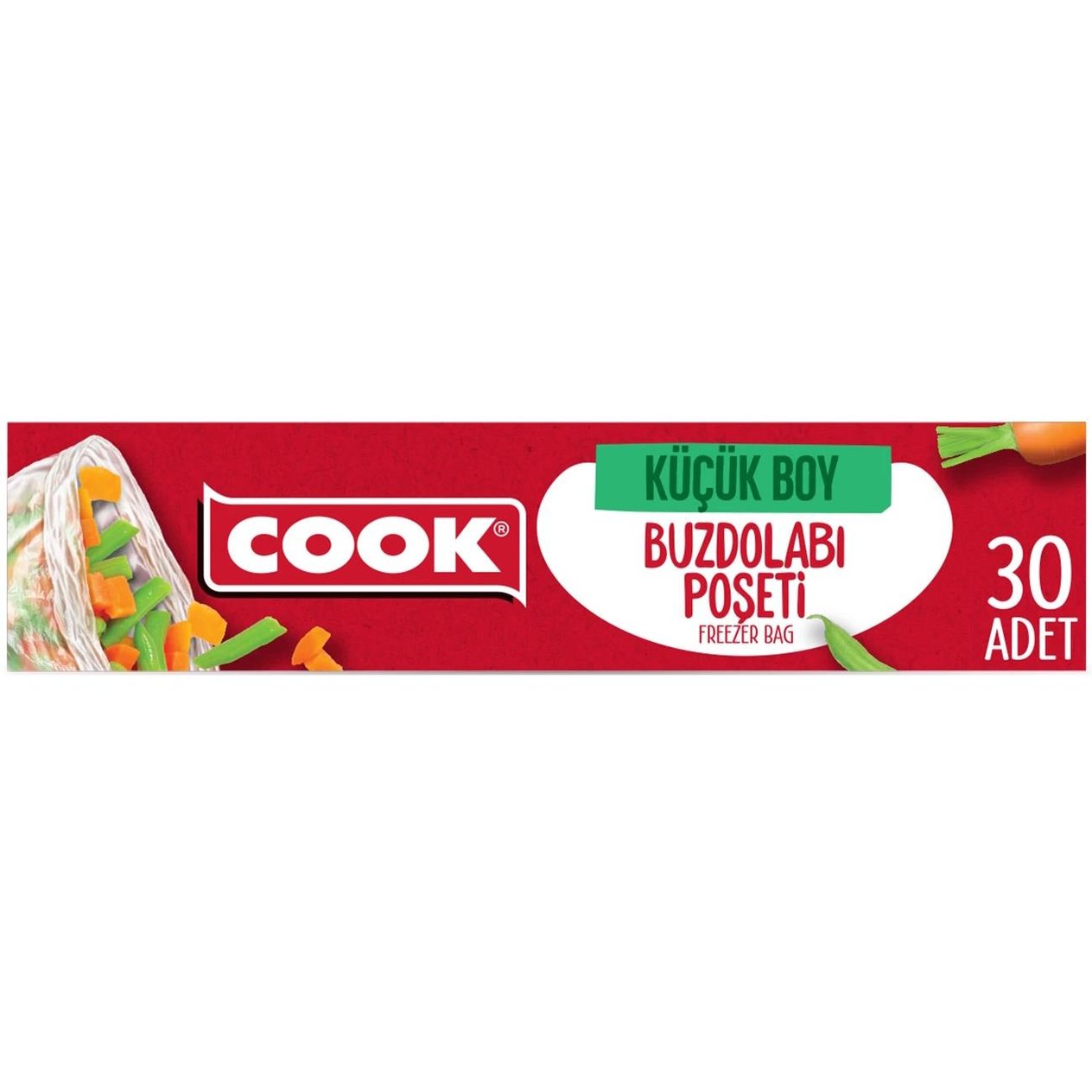Cook Buzdolabı Poşeti Küçük Boy 20 x 30cm 30 Adet