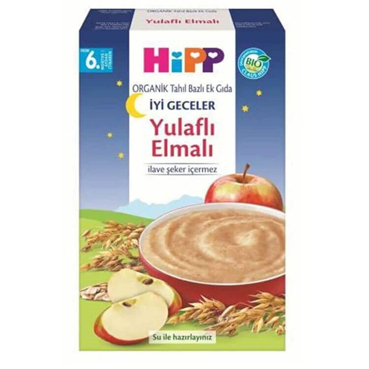 HIPP MAMA 250 GR YULAF ELMA TAHILLI EK GIDA*6