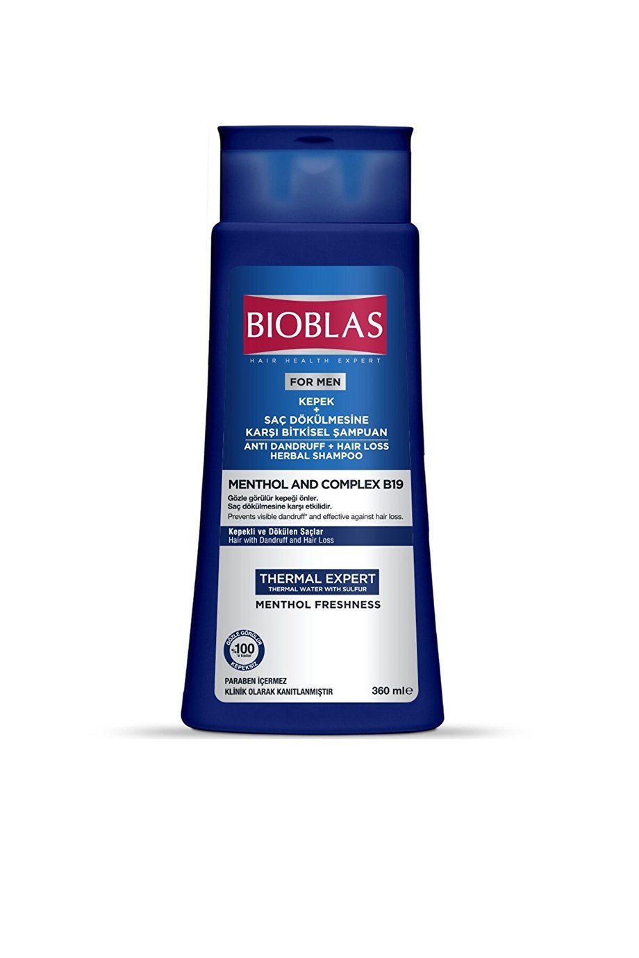 Bioblas - Bioblas Thermal Expert Men Kepek & Saç Dökülmesine Karşı Şampuan 360 Ml