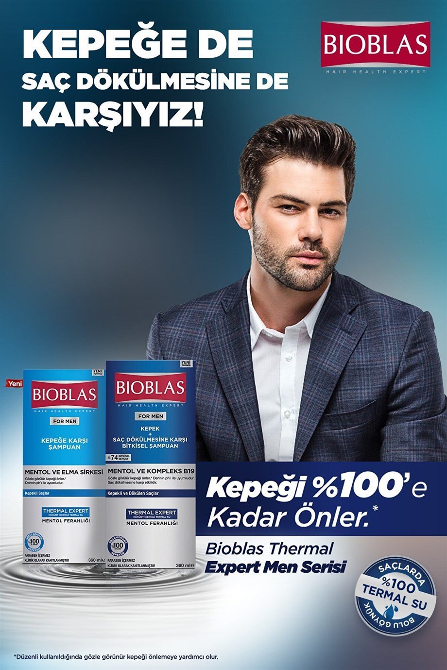 Bioblas - Bioblas Thermal Expert Men Kepek & Saç Dökülmesine Karşı Şampuan 360 Ml