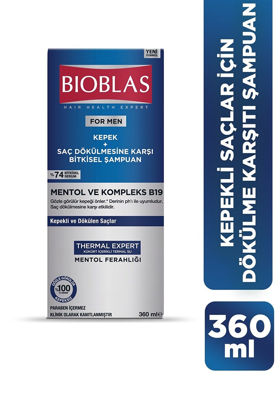 Bioblas - Bioblas Thermal Expert Men Kepek & Saç Dökülmesine Karşı Şampuan 360 Ml
