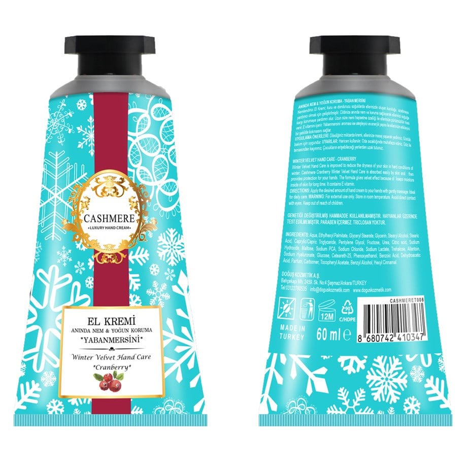 Cashmere El Kremi Yabanmersini 60 Ml