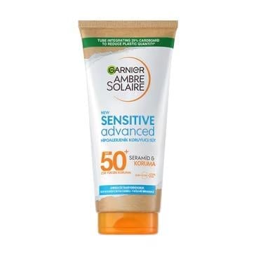 Garnier - Garnier Ambre Solaire Sensitive Advanced Hipoalerjenik SPF50+ Güneş Koruyucu Süt 175ml