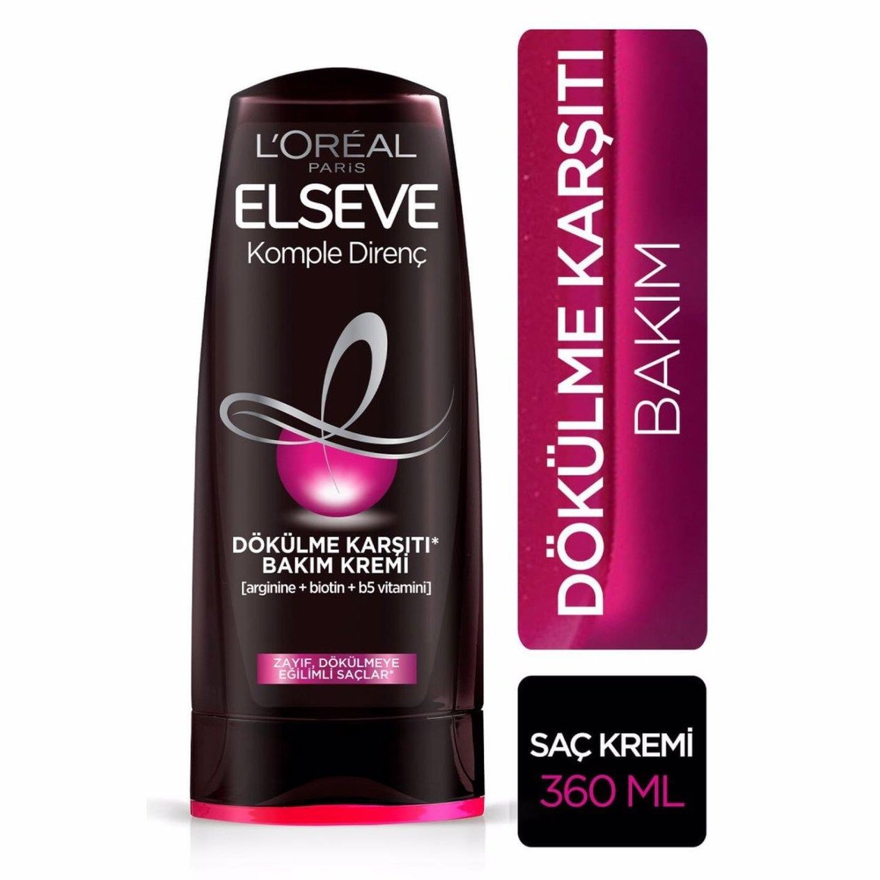 L'Oreal - L'Oreal Paris Loreal Elseve Arginine Direnç X3 Dökülme Karşıtı Saç Kremi 360 Ml