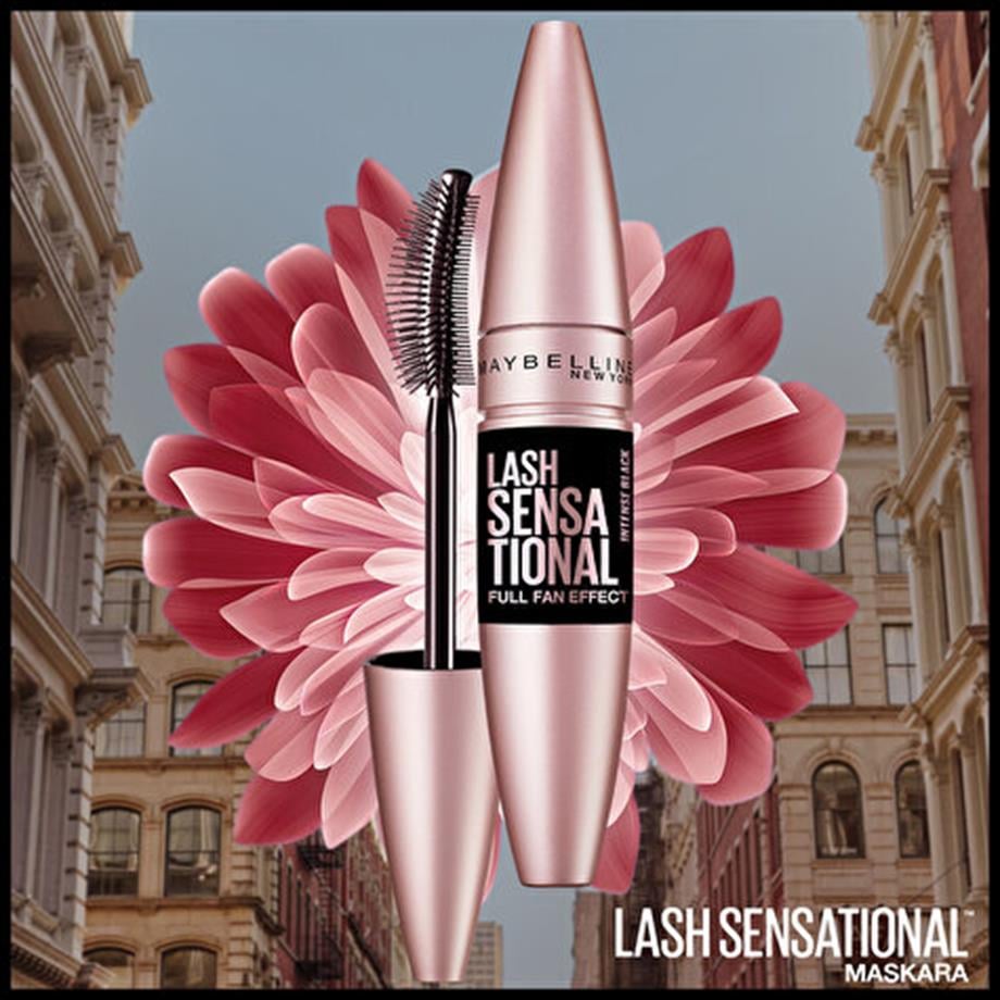 Maybelline - Maybelline New York Lash Sensational Yelpaze Etkili Maskara - Intense Black