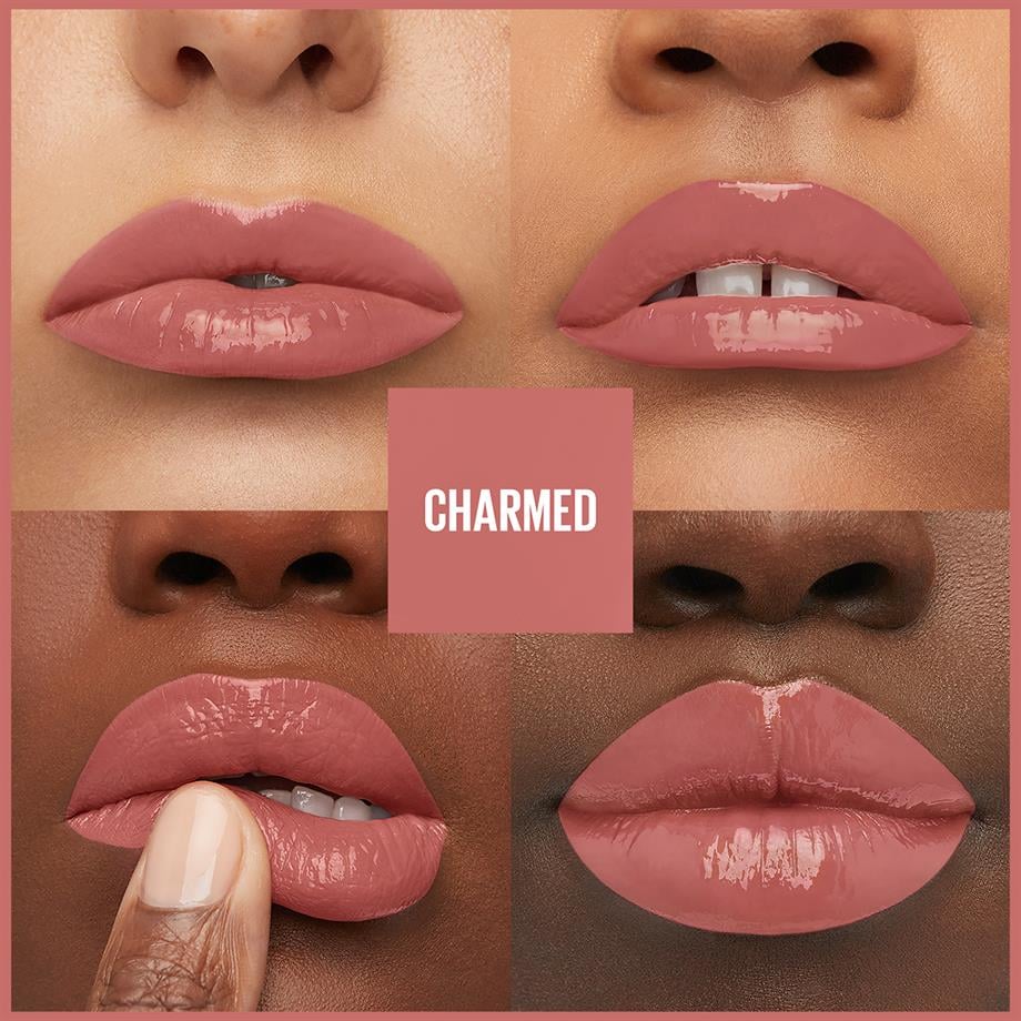 Maybelline - Maybelline New York Super Stay Vinyl Ink Uzun Süre Kalıcı Likit Parlak Ruj - 100 Charmed