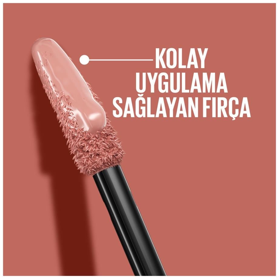 Maybelline - Maybelline New York Super Stay Vinyl Ink Uzun Süre Kalıcı Likit Parlak Ruj - 115 Peppy