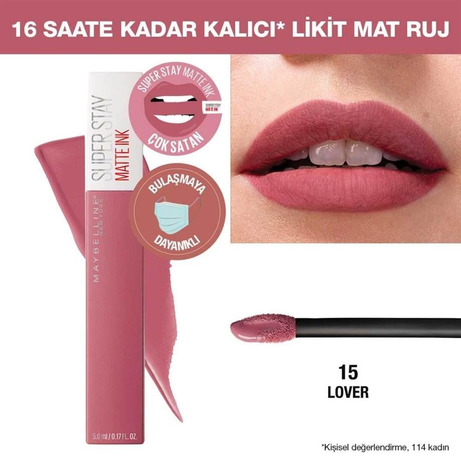 Maybelline - Maybelline New York Super Stay Matte Ink Likit Mat Ruj Serisi