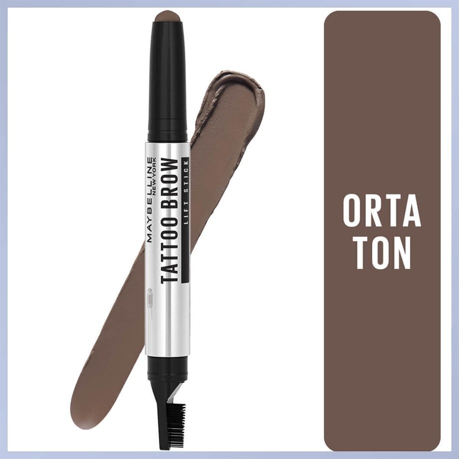 Maybelline New York Tattoo Brow Lift Kaş Kalemi - 03 Medium Brown (Orta Ton)