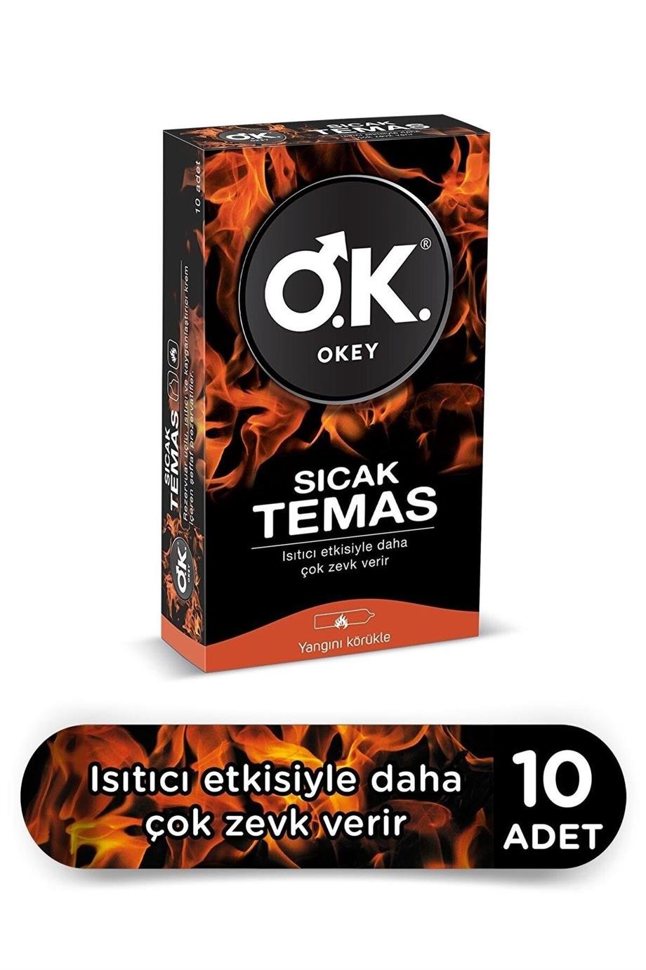 Okey - Okey Prezervatif Sıcak Temas 10'lu