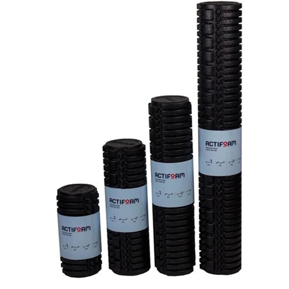 Actifoam Tırtıklı Yoga Roller Siyah-Mavi 60cm