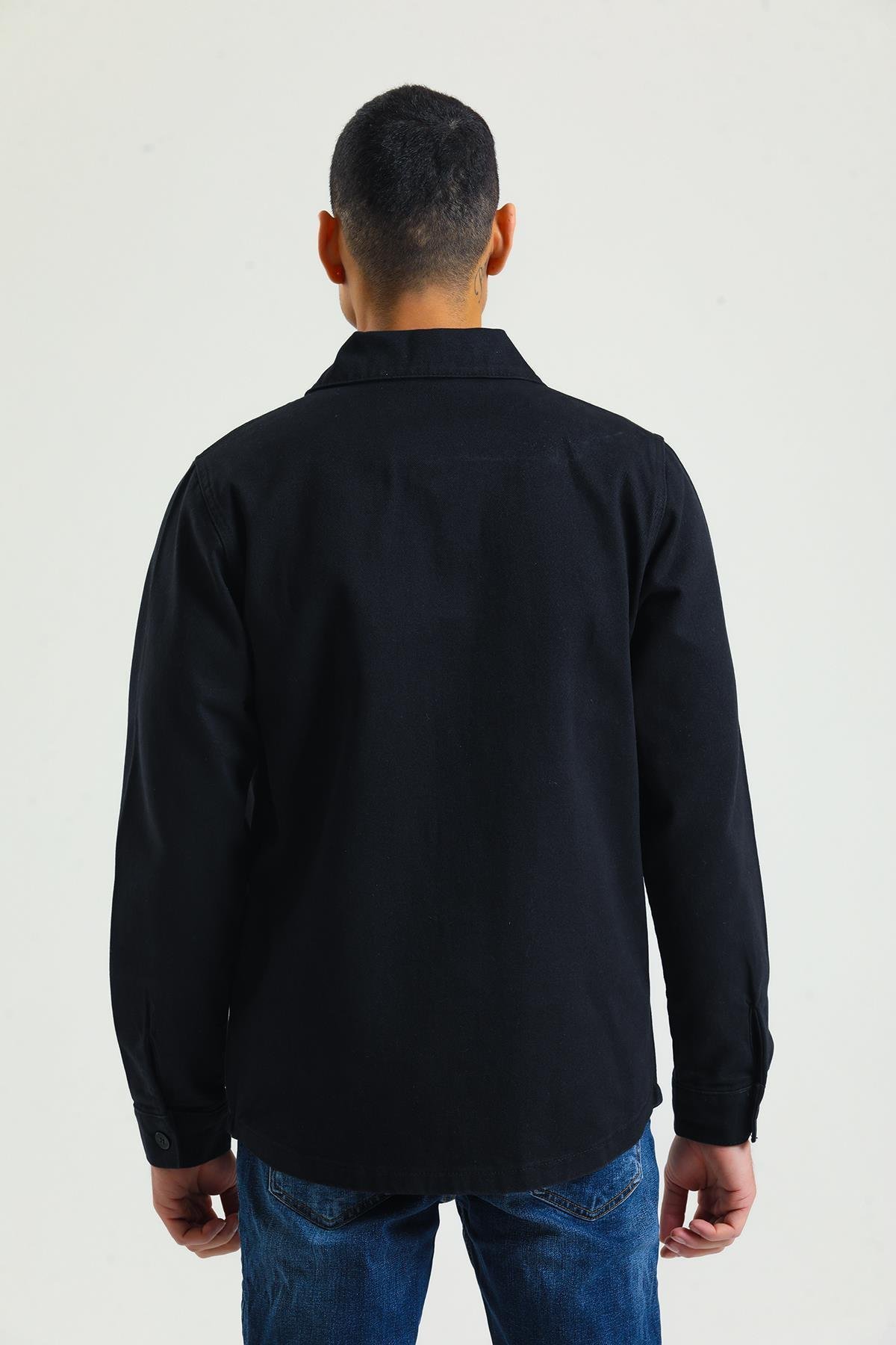 CEKMON CEKMON Erkek Regular Fit Çok Cepli Düğmeli Astarsız Gabardin İnce Spor Ceket 