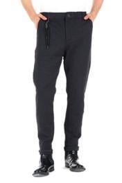 CEKMON Erkek Regular Fit Beli Lastikli Düğmeli Zincirli Yandan Cepli Kaz Ayağı Desenli Spor Jogger Pantolon 