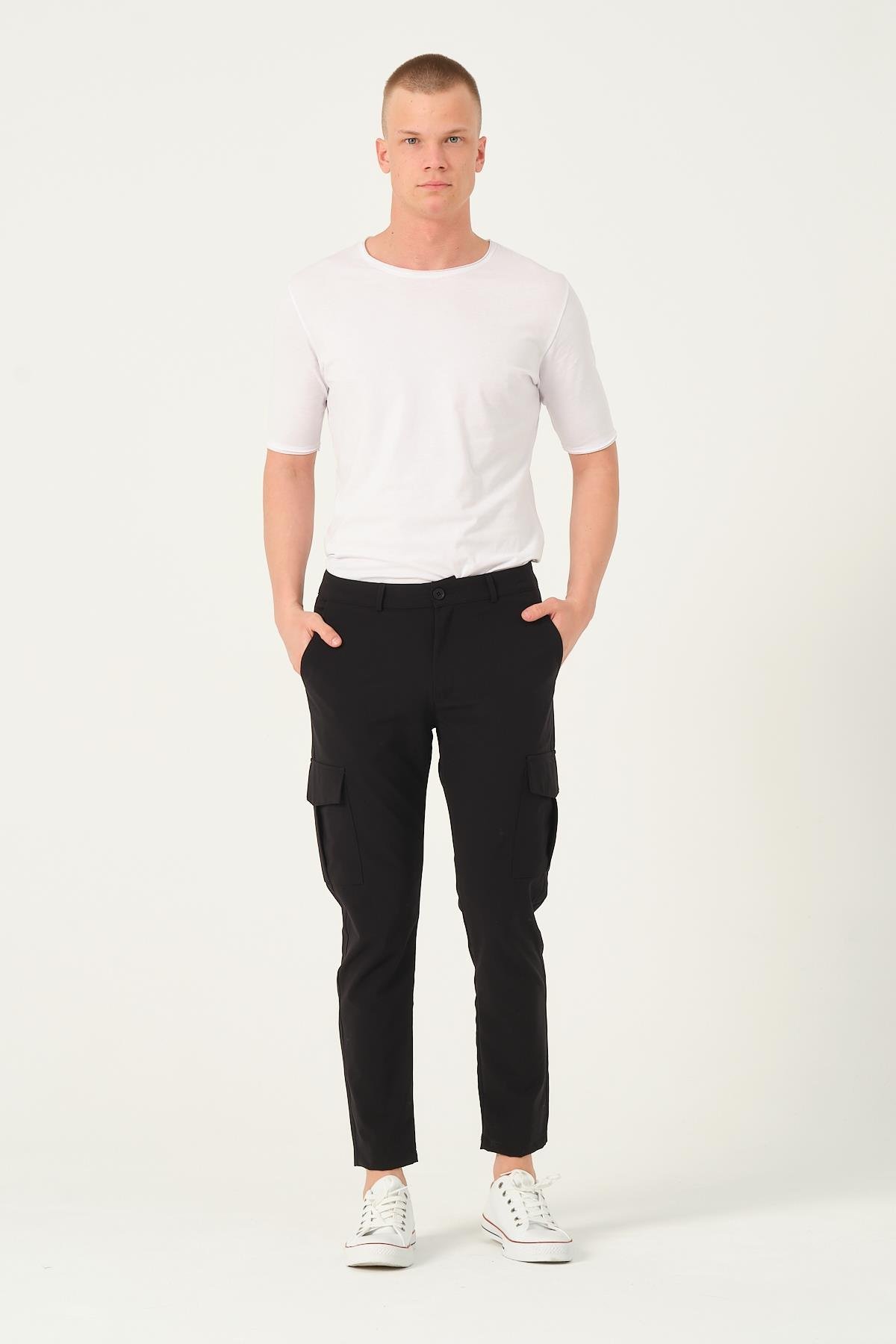 CEKMON Erkek Regular Fit  Kargo Cepli Jogger Spor Pantolon 