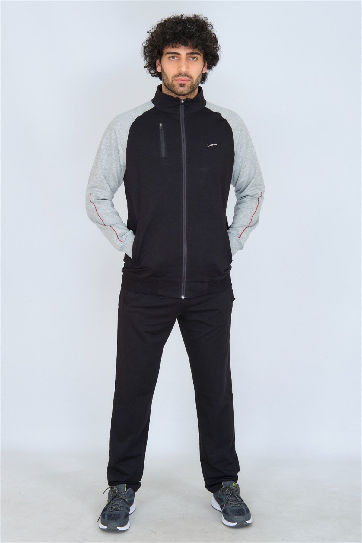 Pamuklu kumaş erkek eşofman takımı 201507