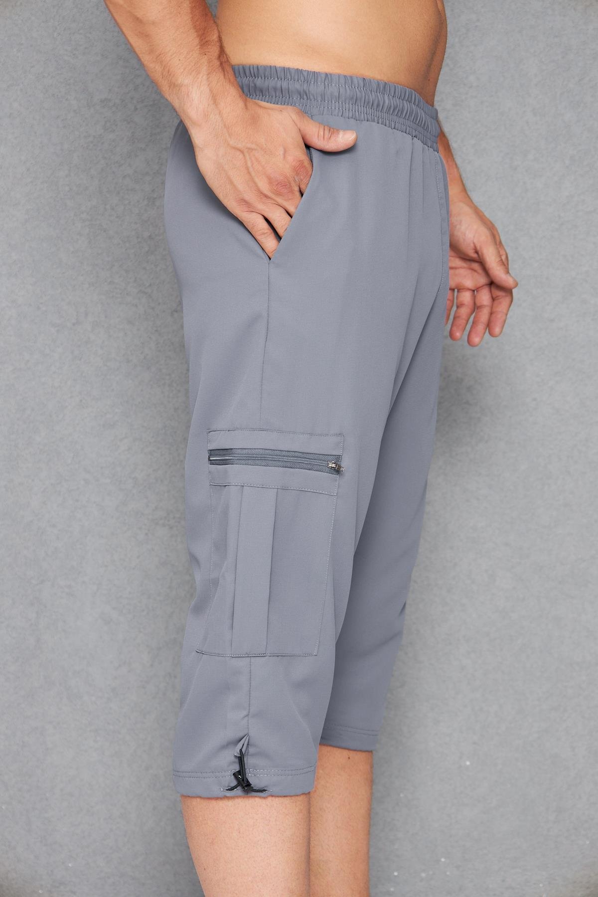 Erkek Kargo Cepli Micro Deniz Kapri Füme 2665-F