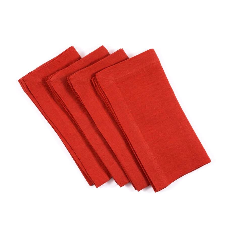 Oranj Keten 4'lü Peçete Seti