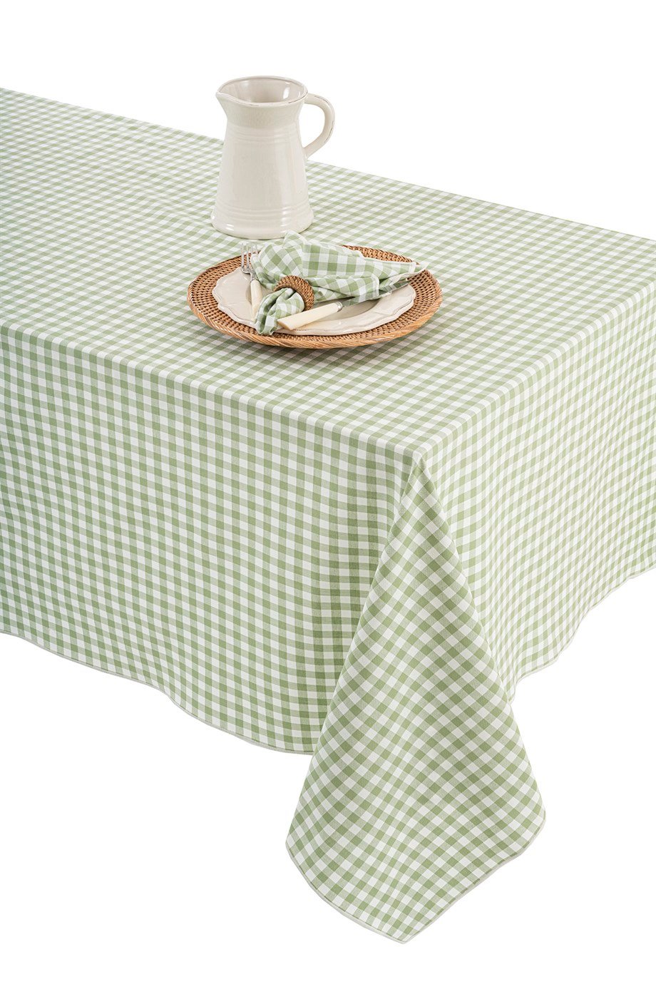 Vanelli Home Yeşil Ekoseli 4 Lü Peçete Seti CVICD1C23JD9581001-0005