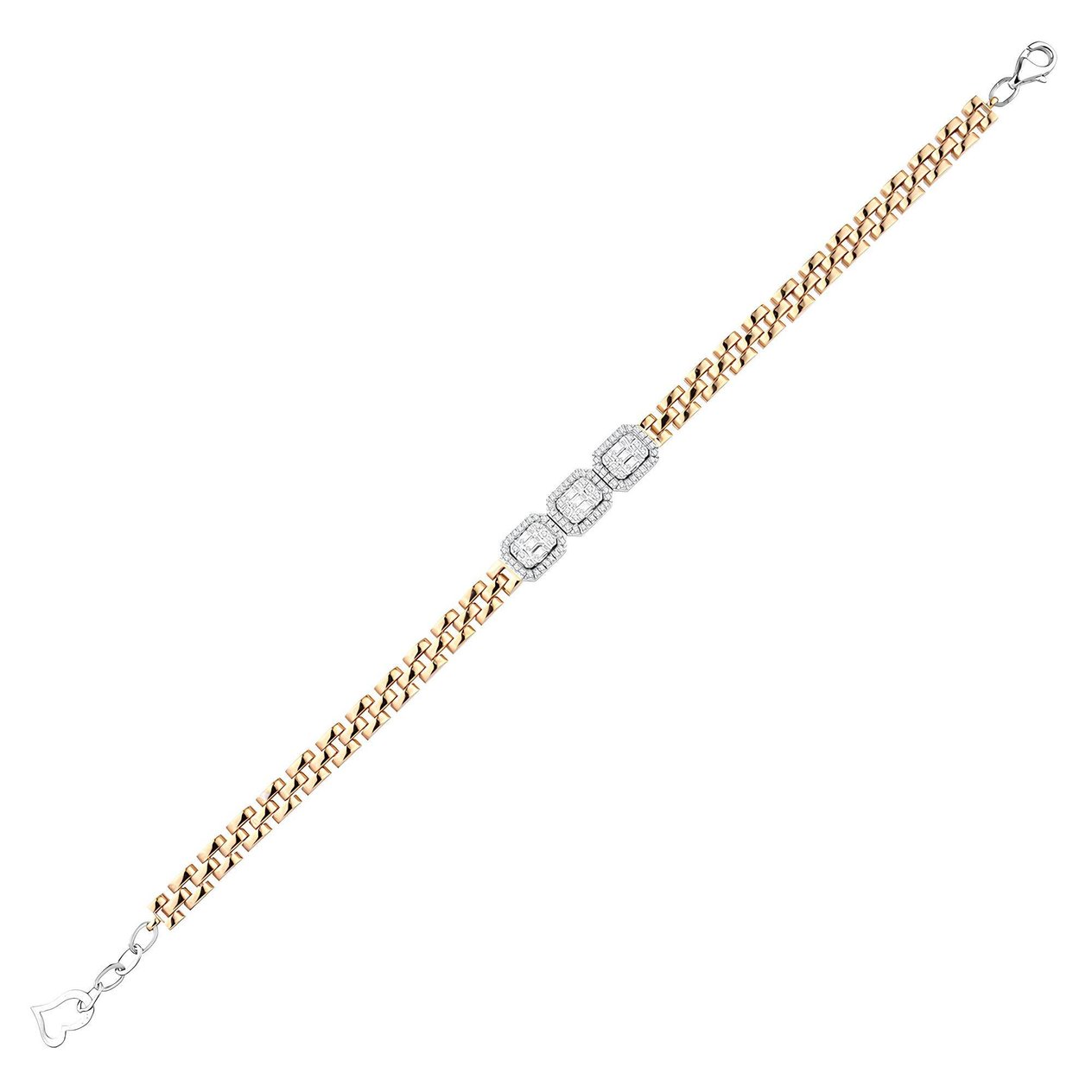 0.63 Karat Pırlanta Baget Bileklik