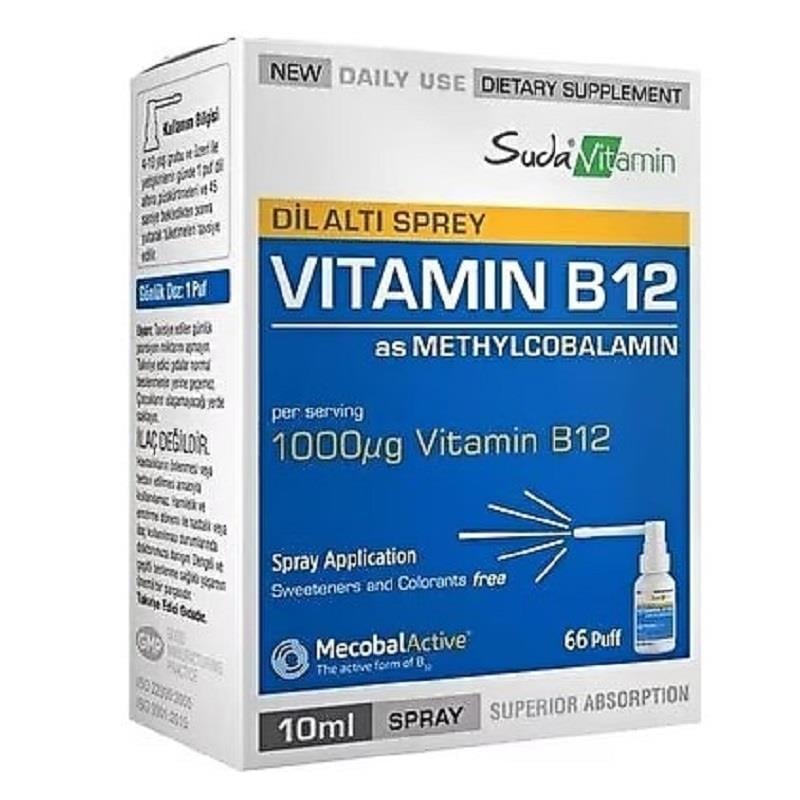 Suda Vitamin Suda Vitamin B12 Dil Altı Spreyi 10 ml