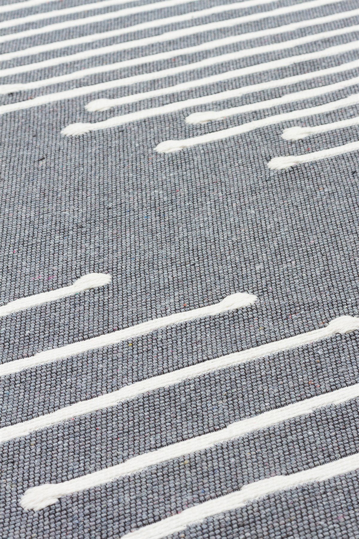 ARYA AR 15 GREY  Yıkanabilir Çift Taraflı Modern Desenli Dokuma Kilim