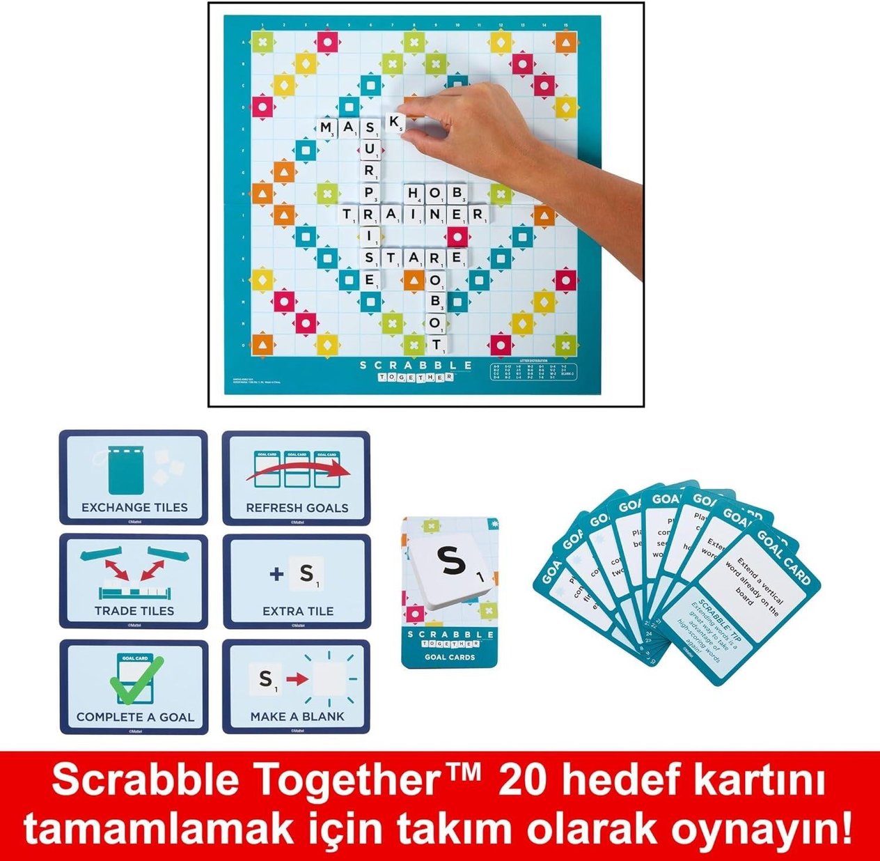 Scrabble Orijinal İkisi Bir Arada Türkçe | Mattel Orijinal