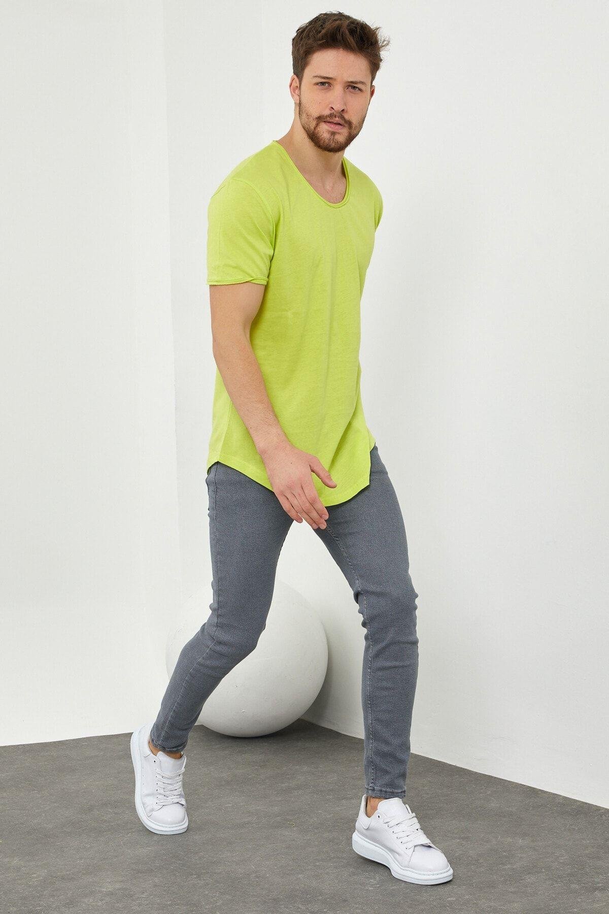 TARZ COOLT-ShirtTCPS001Erkek Fıstık Yeşili Salaş T-shirt-tcps001r55s