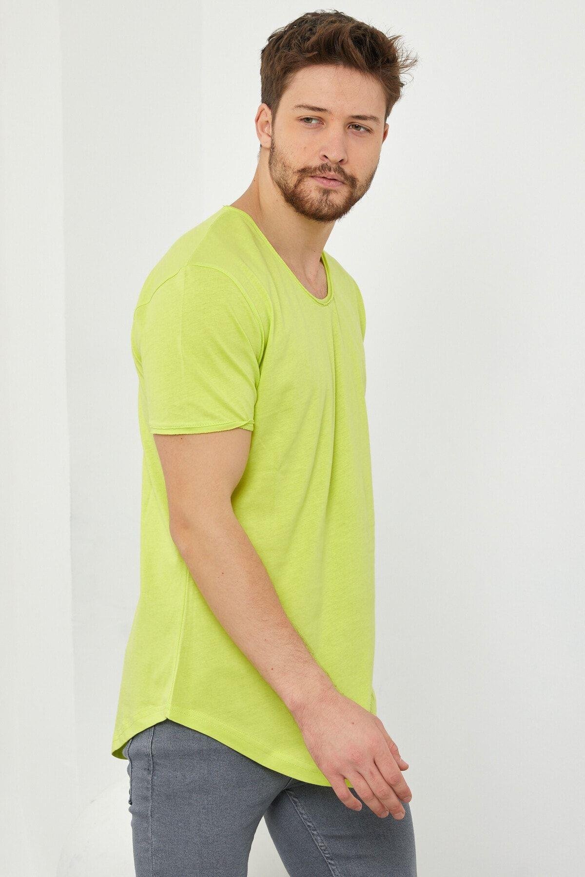 TARZ COOLT-ShirtTCPS001Erkek Fıstık Yeşili Salaş T-shirt-tcps001r55s