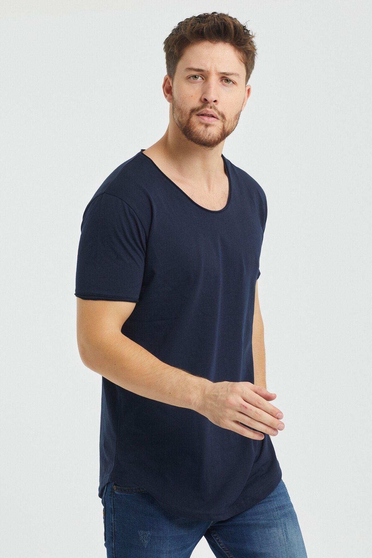 TARZ COOLT-ShirtTCPSLacivert Pis Yaka Salaş T-shirt- Tcpsr13s