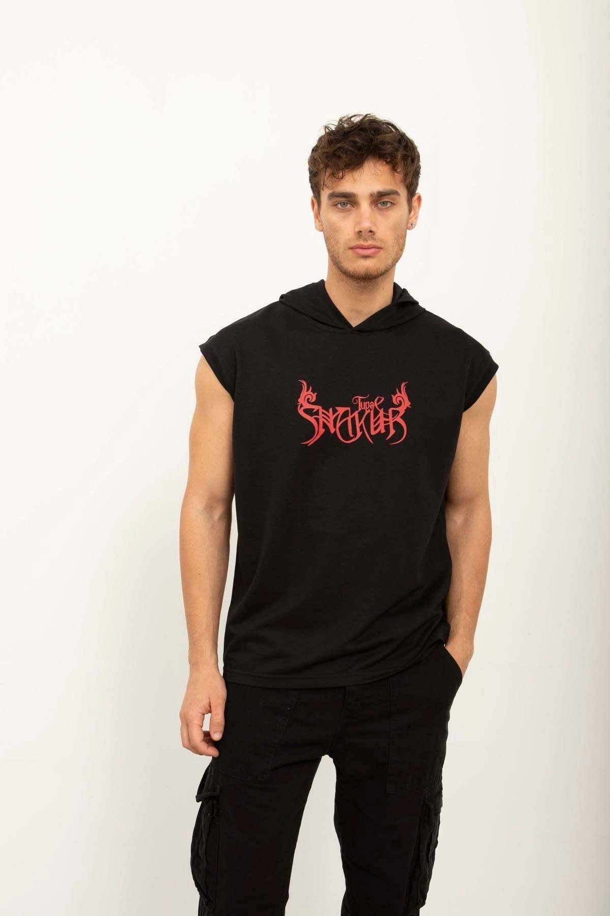 TARZ COOLT-ShirtTPCTST01Tupac Ön Ve Arka Baskılı Kolsun Kapüşonlu T-Shirt