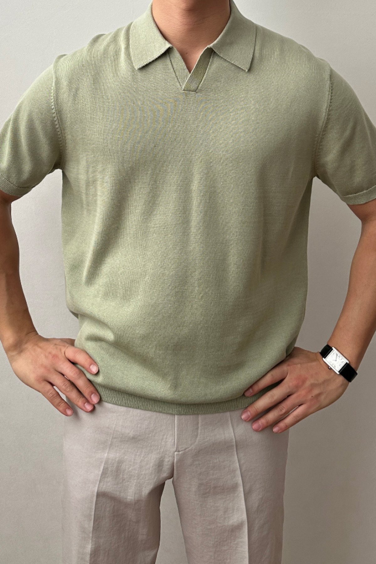 TARZ COOLT-ShirtTRZ19176Erkek Patlı Kısa Kollu Polo Yaka Triko T-Shirt