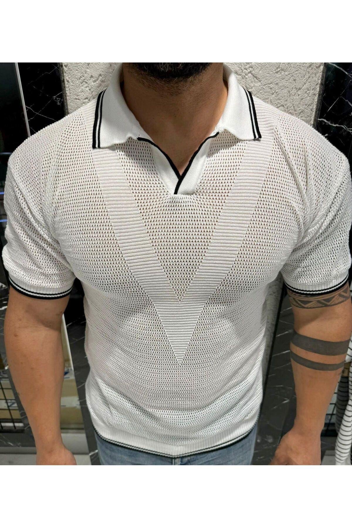 TARZ COOLT-ShirtTRZ19250Erkek Yumuşak Dokulu Polo Yaka Triko T-Shirt