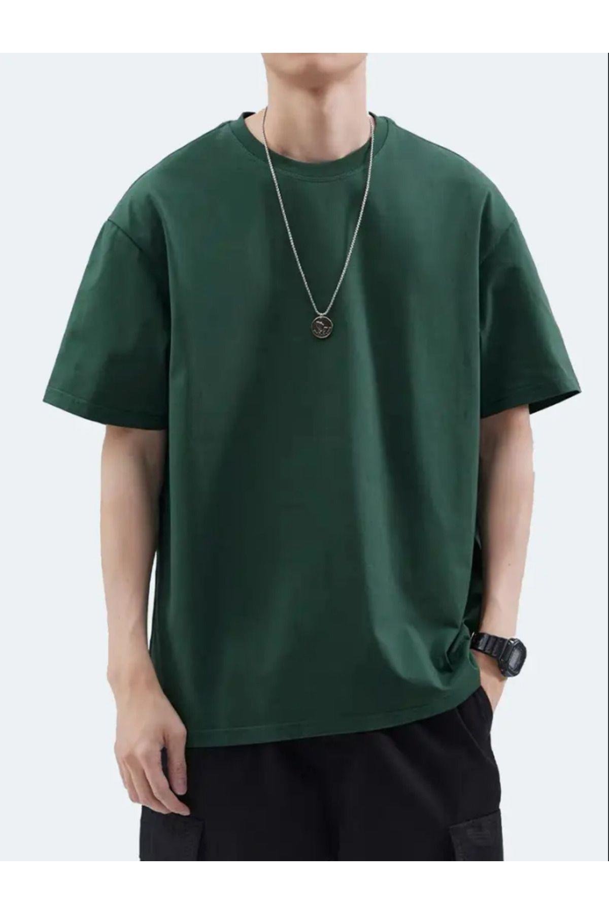 TARZ COOLT-ShirtTST19007Erkek Oversize Bisiklet Yaka %100 Pamuk T-Shirt