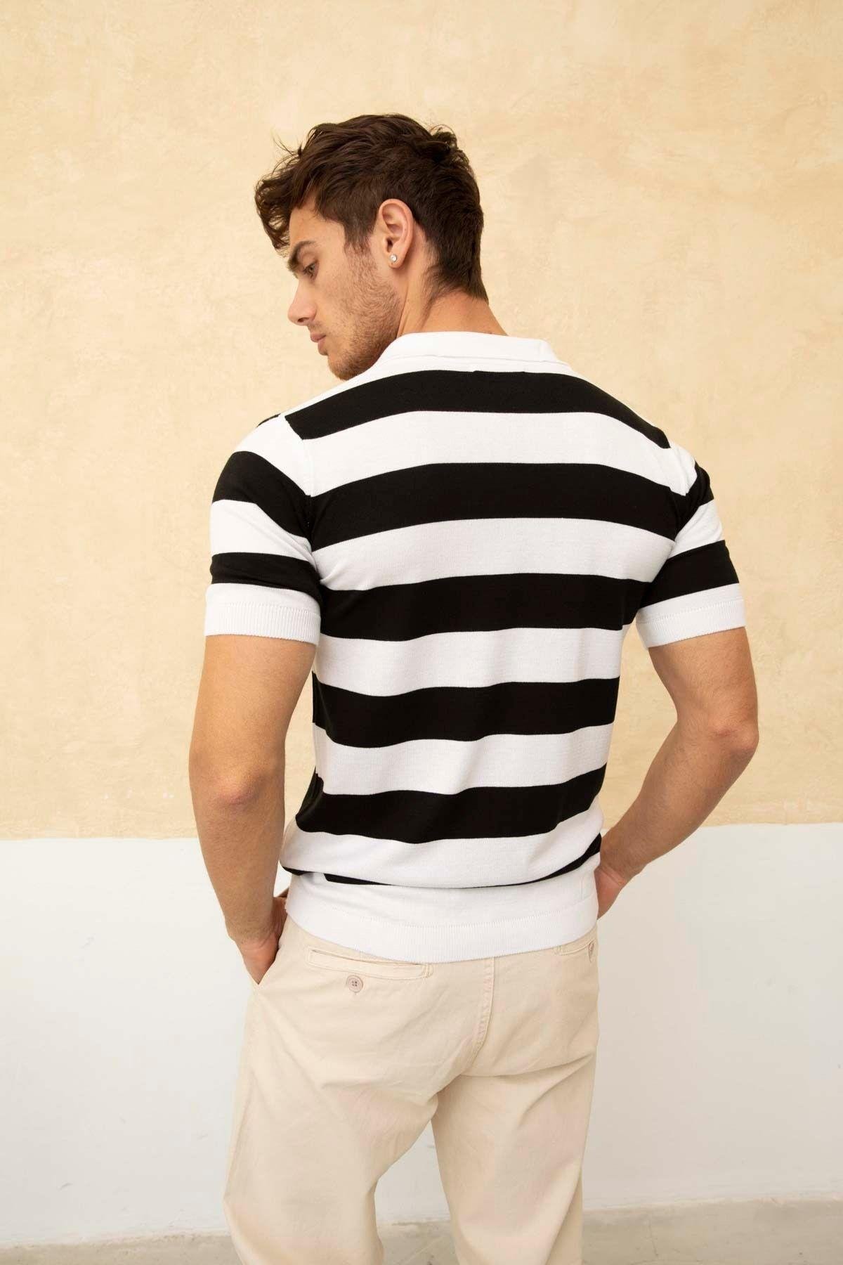 TARZ COOLT-ShirtTYC5724585B9AA49F1Renk Bloklu Polo Yaka Triko T-Shirt