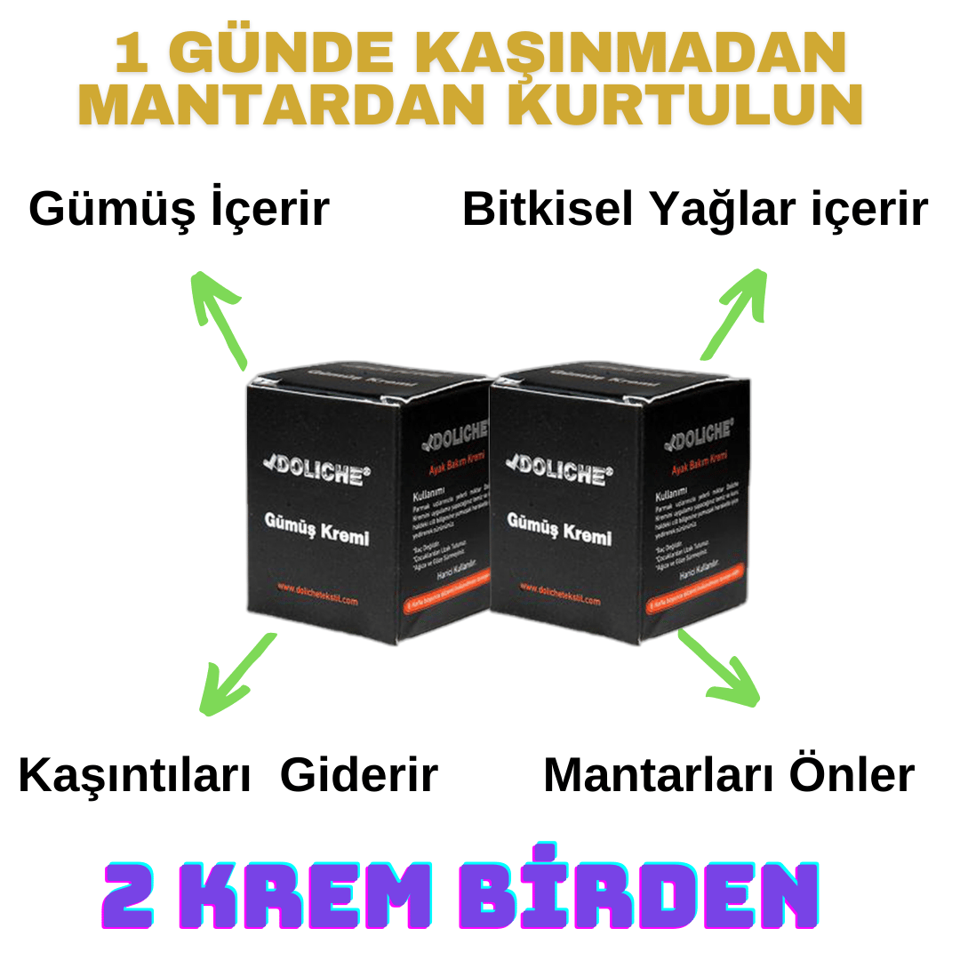 2 adet Kasık Mantarı Kremi