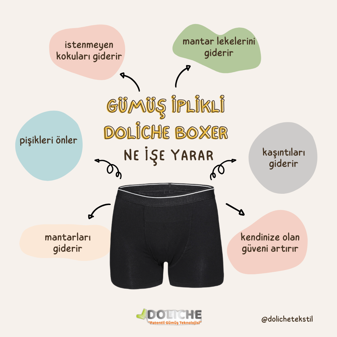 2 'li Erkek Pamuklu Boxer | Doliche Patentli Gümüş İplikli | Kargo Bedava
