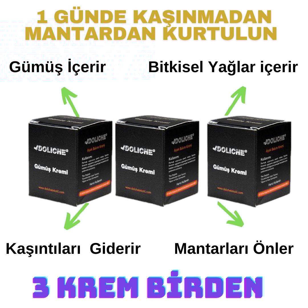 3 adet Kasık Mantarı Kremi