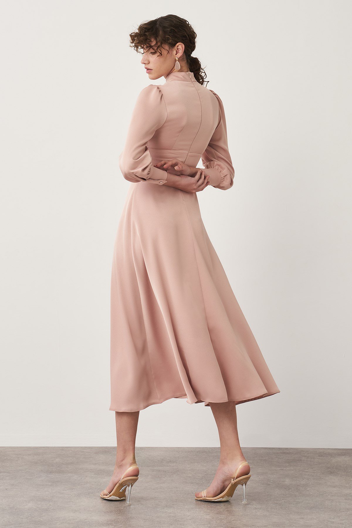 Ella Dress - Soğan Kabuğu