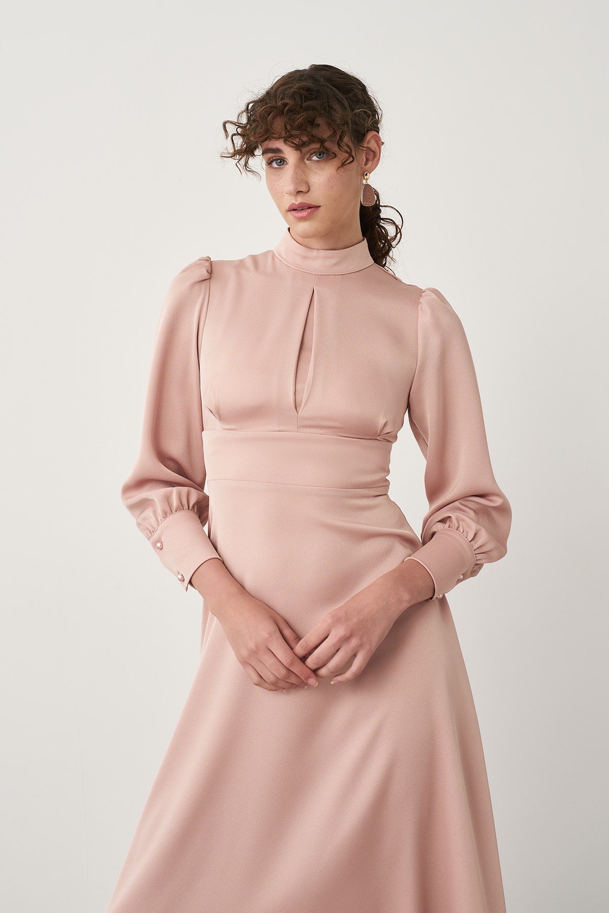 Ella Dress - Soğan Kabuğu