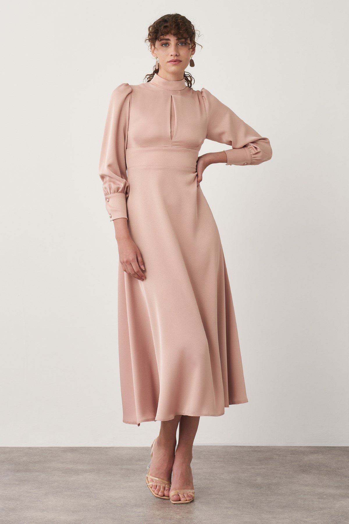 Ella Dress - Soğan Kabuğu